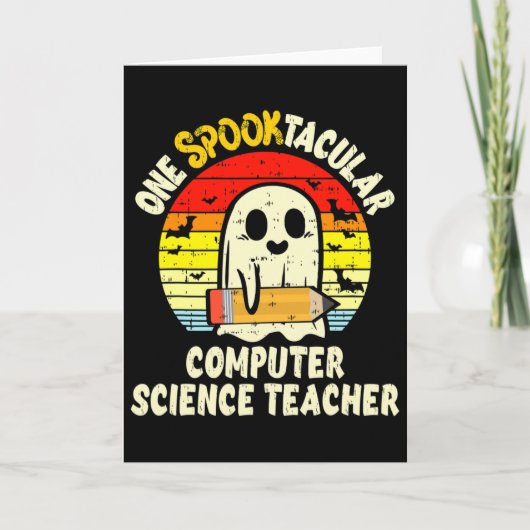Een Spooktacular Computerwetenschappen Leraar Hall Kaart (Voorkant)