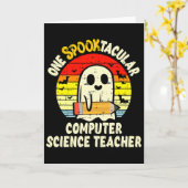 Een Spooktacular Computerwetenschappen Leraar Hall Kaart (Gele Bloem)