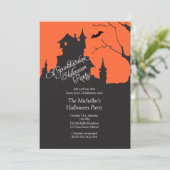 Een spooktacular Halloween Party Kaart (Staand voorkant)