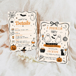 Een Spooktastische Feest Halloween Geest Kaart