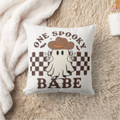 Een Spooky Babe Western Cowgirl Baby Verjaardag Kussen (Deken)