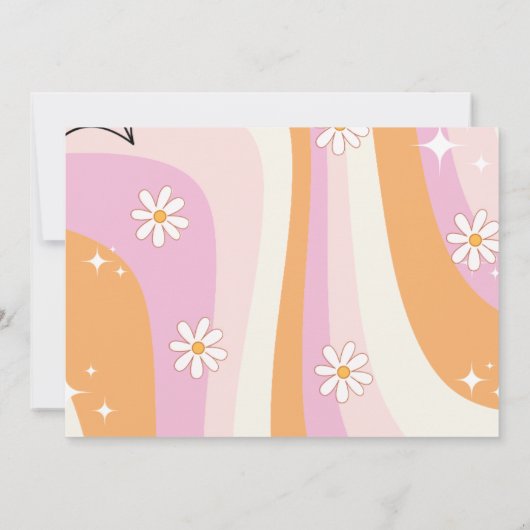 Een spooky Boo-y Ghost halloween groovy verjaardag Kaart (Achterkant)