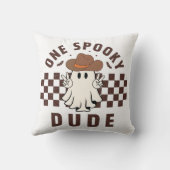 Een Spooky Dude Westerne Baby Cowboy Verjaardag Kussen (Achterkant)