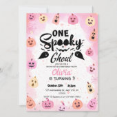 Een spooky Ghoul Halloween Party uitnodiging (Voorkant)