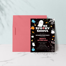 Een spooky Ghoul verjaardag uitnodiging