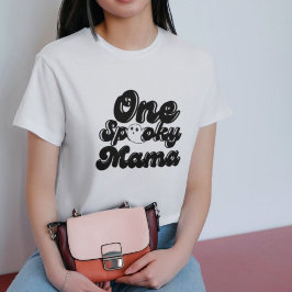 Een spooky Mama Halloween 1e verjaardagsfeestje T-shirt