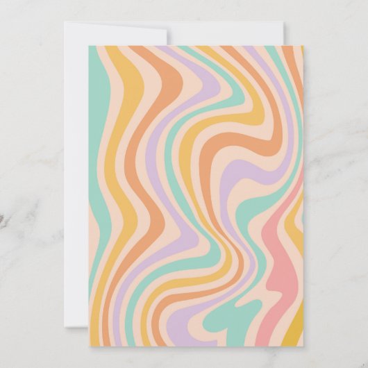 Een spooky meisje retro halloween eerste verjaarda kaart (Achterkant)