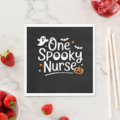 Een Spooky Nurse Funny Ghost Nurse Halloween Essen Servet (Insitu)