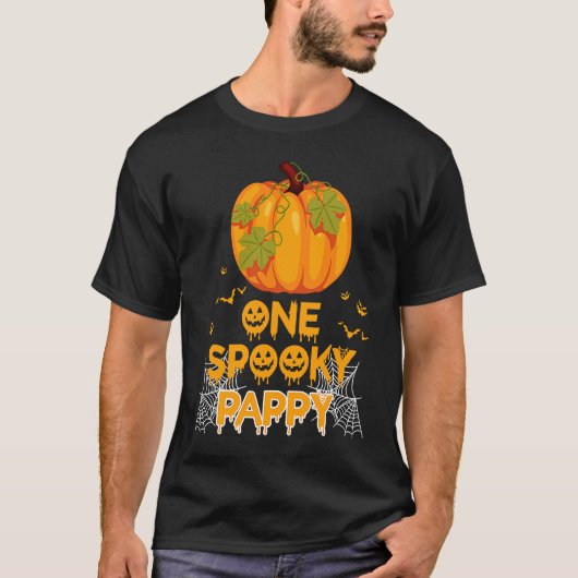 Een spooky papa familie Halloween Matching T-shirt (Voorkant)