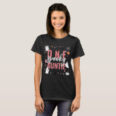 Een spooky tante roze vet script Halloween T-shirt (Voorkant volledig)