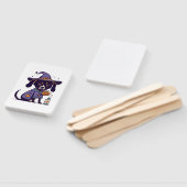 Een spooky verpleegkundige hond klaar voor oktober handwaaier (Niet-gemonteerd)