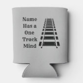 Één Spoor Mind voegt Naam toe personaliseer de Lij Blikjeskoeler (Achterkant)