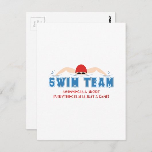 Een sport briefkaart (Voorkant / Achterkant)