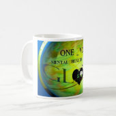 Eén spraakbewust bewustzijn koffiemok (Voorkant links)