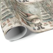 Een sprankelende kerst met de zwarte kerstman cadeaupapier (Rol Hoek)