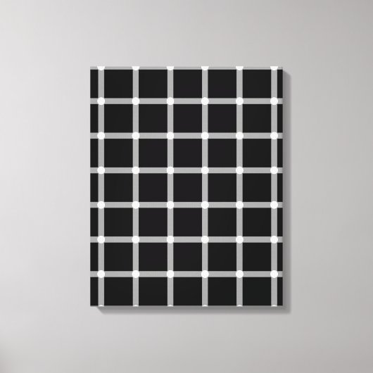 Een sprankelende optische illusie van raster canvas afdruk (Voorkant)