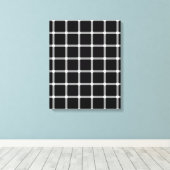 Een sprankelende optische illusie van raster canvas afdruk (Insitu (Houten vloer))