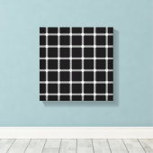 Een sprankelende optische illusie van raster canvas afdruk (Insitu (Houten vloer))