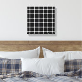 Een sprankelende optische illusie van raster canvas afdruk (Insitu (Slaapkamer))