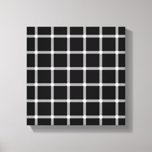 Een sprankelende optische illusie van raster canvas afdruk (Voorkant)