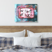 een sprankje hoop canvas afdruk (Insitu (Slaapkamer))
