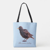 Een spreeuw  tote bag (Achterkant)