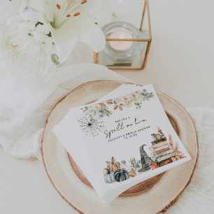 Een spreuk   Halloween-Vrijgezellenfeest Servet