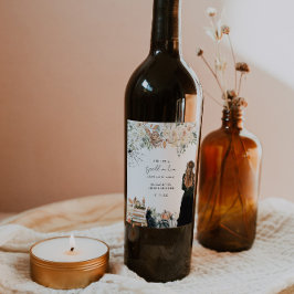 Een spreuk | Halloween-Vrijgezellenfeest Wijn Etiket