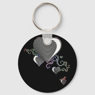 een spreuk op me. sleutelhanger