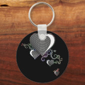 een spreuk op me. sleutelhanger (Voorkant)