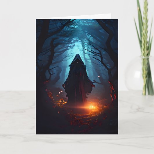 Een spreuk voor Halloween Feestdagen Kaart (Voorkant)