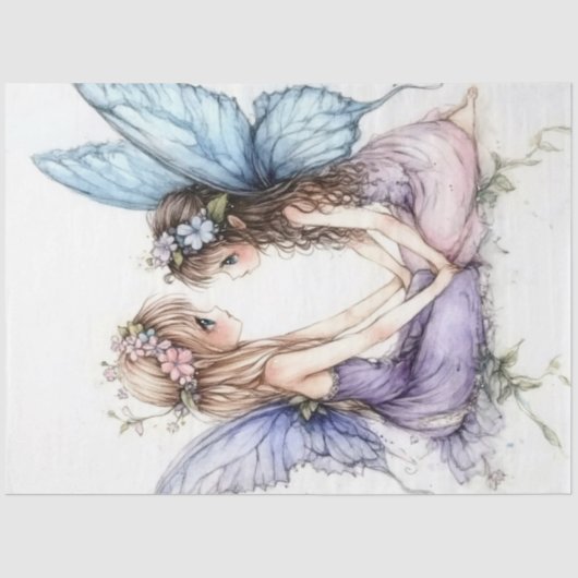 Een Spring-y Fairy Series Design #2 Tissuepapier (Voorkant)