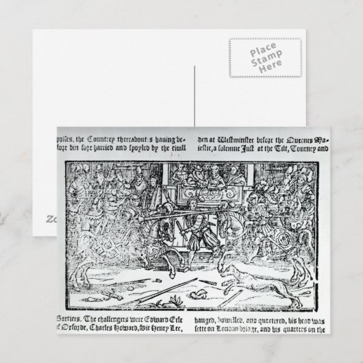 Een springtoeristentoernooi briefkaart (Voorkant / Achterkant)