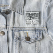 Een springtoeristentoernooi vierkante button 5,1 cm (In situ)