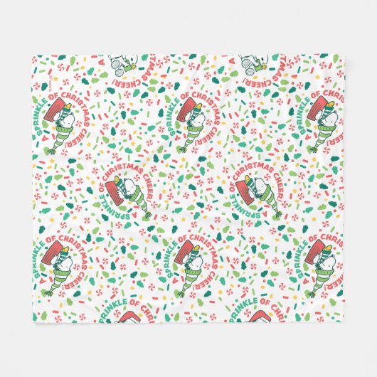 Een Sprinkle of Christmas Cheer Pattern Fleece Deken (Voorkant (Horizontaal))