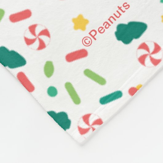 Een Sprinkle of Christmas Cheer Pattern Fleece Deken (Hoek)
