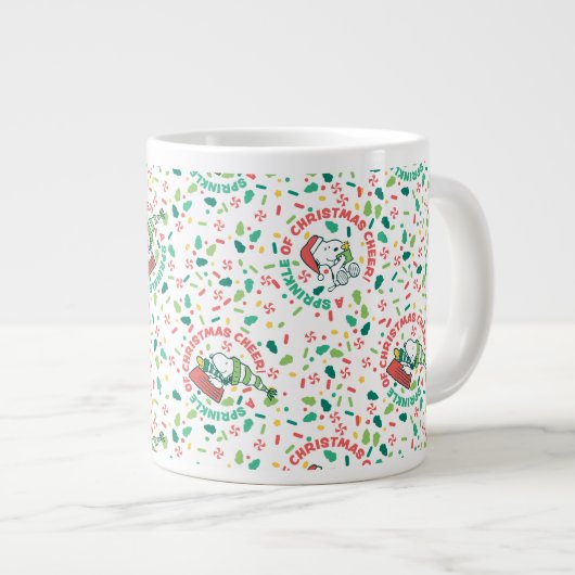 Een Sprinkle of Christmas Cheer Pattern Grote Koffiekop (Voorkant rechts)