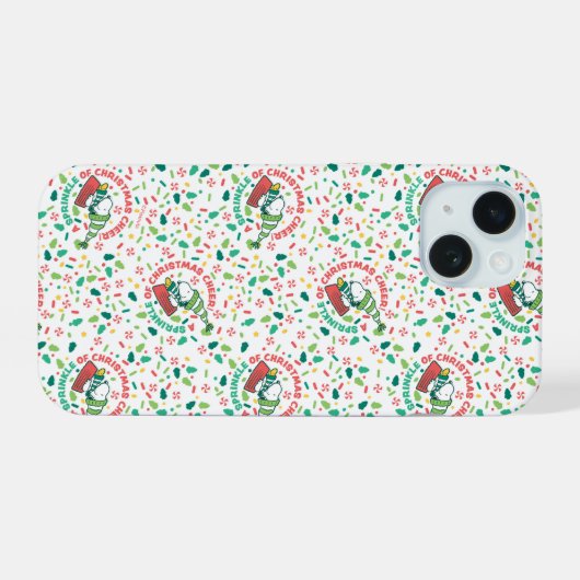 Een Sprinkle of Christmas Cheer Pattern iPhone 15 Case (Achterkant horizontaal)
