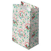 Een Sprinkle of Christmas Cheer Pattern Klein Cadeauzakje (Achterkant Gekanteld)