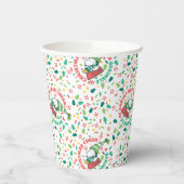 Een Sprinkle of Christmas Cheer Pattern Papieren Bekers (Links)