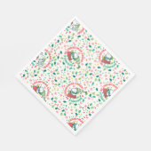Een Sprinkle of Christmas Cheer Pattern Servet (Hoek)