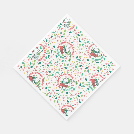 Een Sprinkle of Christmas Cheer Pattern Servet (Hoek)