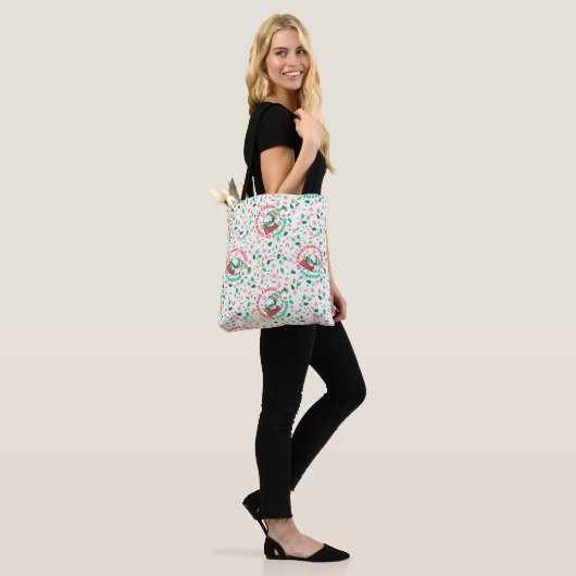 Een Sprinkle of Christmas Cheer Pattern Tote Bag (Op model)