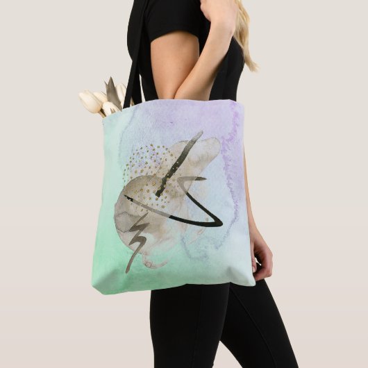 Een Sprinkle of Gold Print Tas Schoudertas (Dichtbij)