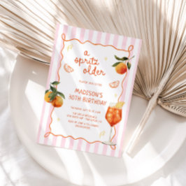 Een Spritz Ouder Handgetekende Verjaardag Kaart