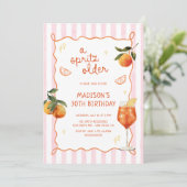 Een Spritz Ouder Handgetekende Verjaardag Kaart (Staand voorkant)