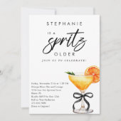 Een Spritz Oudere Oranje Cocktail Black Bow Verjaa Kaart (Voorkant)