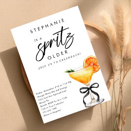 Een Spritz Oudere Oranje Cocktail Black Bow Verjaa Kaart