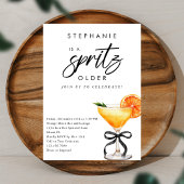 Een Spritz Oudere Oranje Cocktail Black Bow Verjaa Kaart