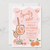 Een Spritz Oudere Verjaardag Uitnodiging (Voorkant)